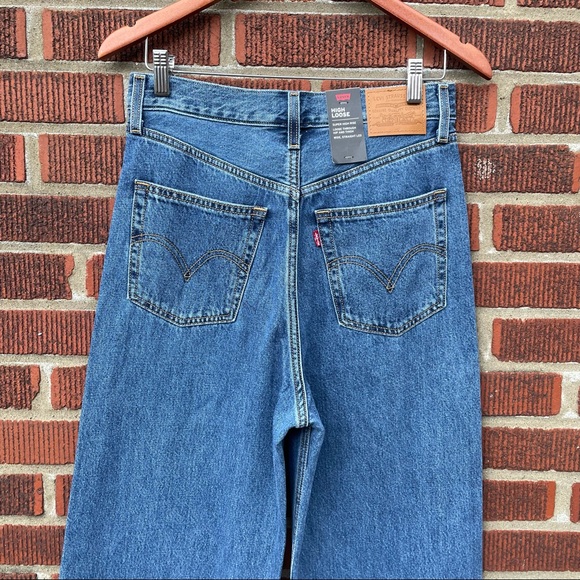 🆕 Levi's High Loose Wide Straight Leg Jeans - Picture 9 of 12